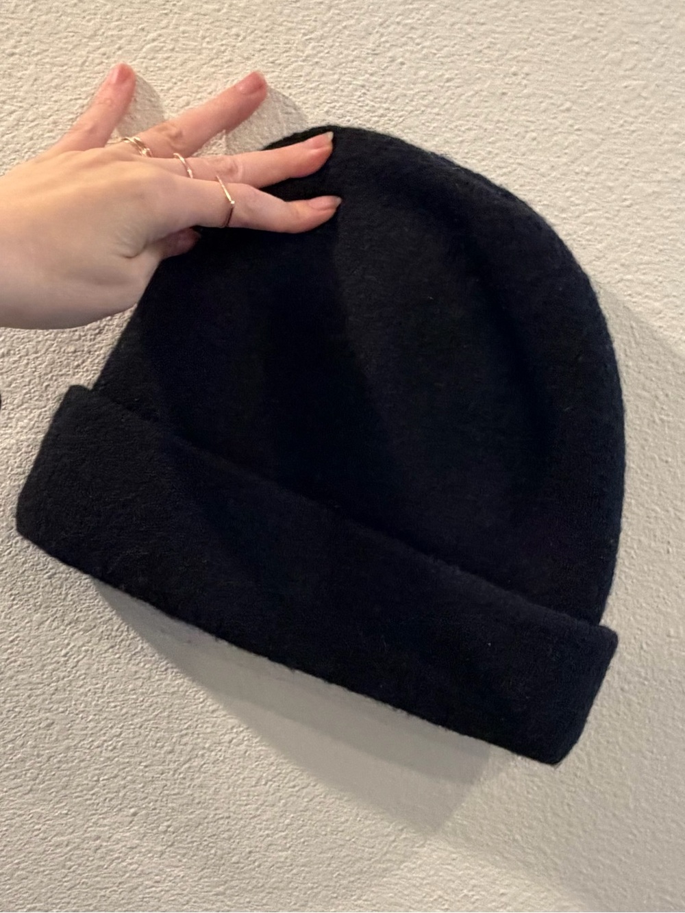 IRO Black Cuffed Beanie